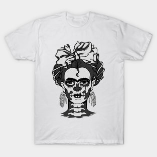 Frida - Calavera - Day of the dead - mexican design T-Shirt